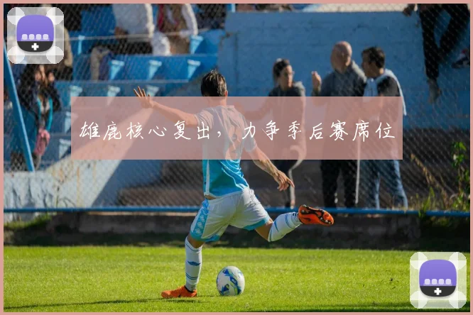 雄鹿核心复出，力争季后赛席位